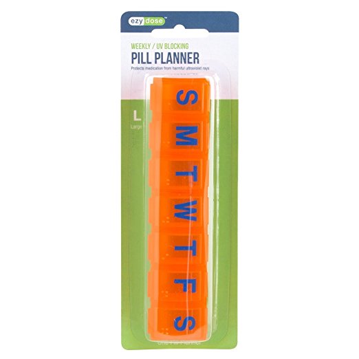 Amber Weekly Contoured Pill Planner 1