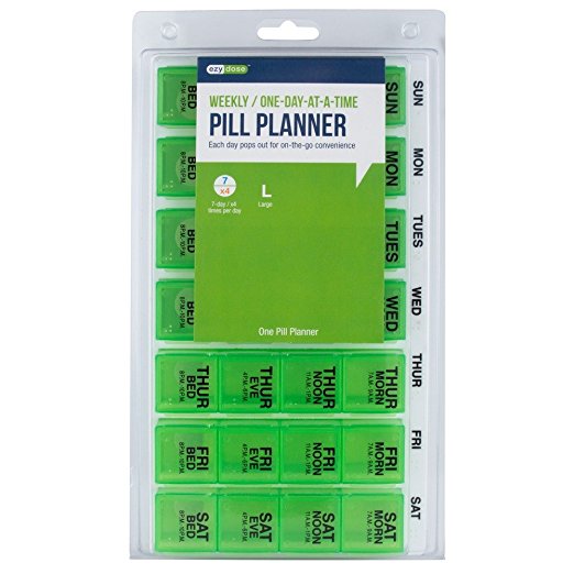 One-Day-At-A-Time Weekly Pill Planner with Pop-Outs (Large) 1