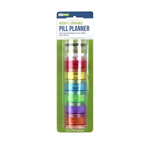 Weekly Stackable Pill Planner 1