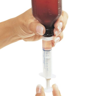 Calibrated Oral Medicine Syringe with Bottle Adapter (5 mL)